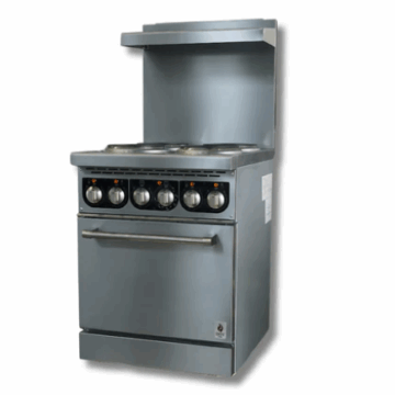 24 Wide Electric Range With 4 Hot Plates 208 or 240 Volt, 1 or 3 Phase, Hot Zone HZ ER24