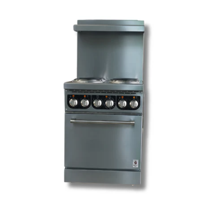 24 Wide Electric Range With 4 Hot Plates 208 or 240 Volt, 1 or 3 Phase, Hot Zone HZ ER24 For Sale Canada