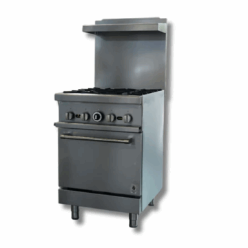 24 Wide LPG or NG, Gas Range with 4 Burners, Hot Zone HZ R24