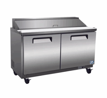 36 2 Door Sandwich & Salad Megatop Prep Table Cooler Cold Zone CZ 36STM 2D