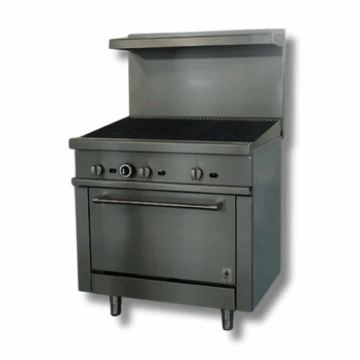 36 Charbroiler LPG or NG, Gas Range Hot Zone HZ R36 36CB