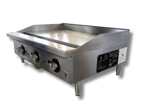 36 Countertop Thermostat Control Gas Griddle NG or LP, Hot Zone HZ G36 TP