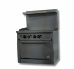 36 Wide Gas Range Thermostat Griddle, with Built in Convection Oven, LP or NG, Hot Zone HZ CR36 36TG