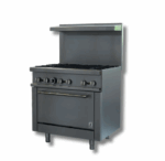36 Wide LPG or NG, Gas Range with 6 Burners, Hot Zone HZ R36