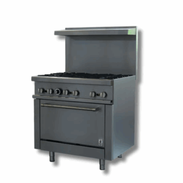 36 Wide LPG or NG, Gas Range with 6 Burners, Hot Zone HZ R36