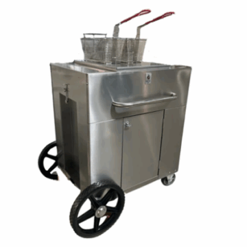 40 lbs. Capacity Gas Portable Outdoor Fryer NG or LP 93,000 BTU Hot Zone HZ OF