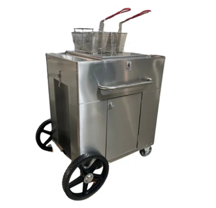 40 lbs. Capacity Gas Portable Outdoor Fryer NG or LP 93,000 BTU Hot Zone HZ OF