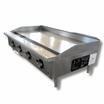 48 Countertop Thermostat Control Gas Griddle NG or LP, Hot Zone HZ G48 TP