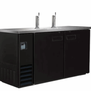 49 Keg Cooler 2 taps 2 Door 10.45 CuFt Cold Zone CZ BCBD2 2