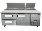 71” 1 Door, 2 Drawer, Refrigerated Pizza Prep Table 22 cu.ft. (623 L) 49298