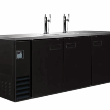 73 Keg Cooler 4 taps 2 Door 17.26 CuFt Cold Zone CZ BCBD4 2