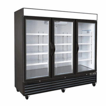 81 Glass 3 Door Reach In Freezer 72 CuFt Cold Zone CZ 81F G3