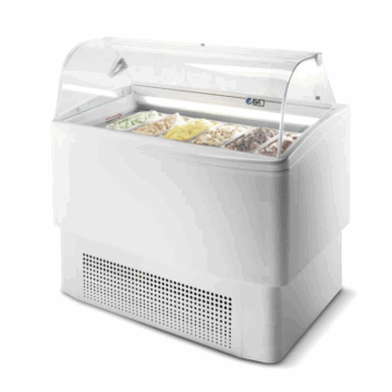 Gelato Display Case Dipping Cabinet Freezer with 7 Pans ISA Fiji 7