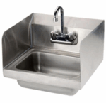 Wall Mount Hand Sink With Faucet & Splash Guard SIH817 F