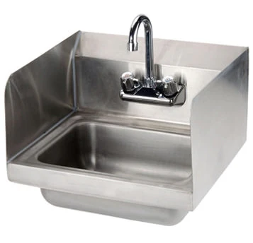 Wall Mount Hand Sink With Faucet & Splash Guard SIH817 F