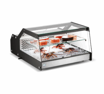 27 Countertop Square Glass Refrigerated Display Case Cooler Cold Zone With 112L Capacity CZ CW 128
